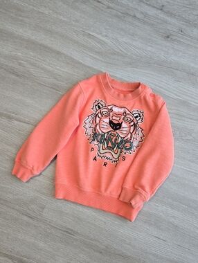 Kenzo Kids Pale Orange Sweatshirt, Size 2-3y